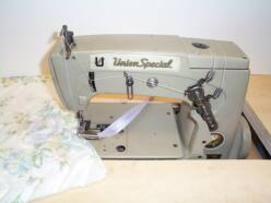 Union Special 56300 Set-up for Half Capping Sewing Machine
